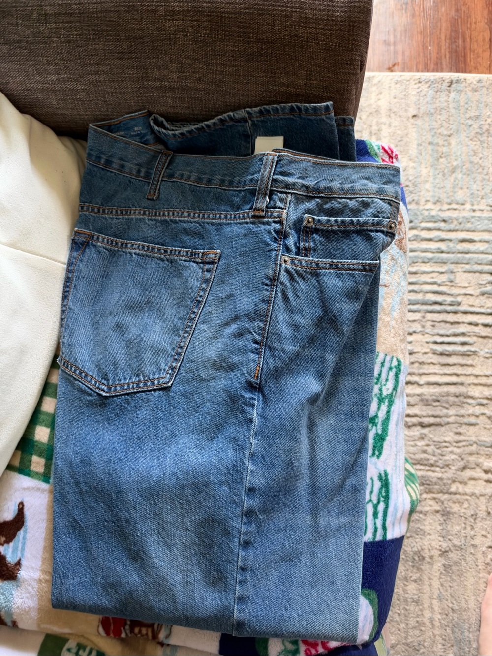 Men's Straight Fit Denim Jeans in Blue